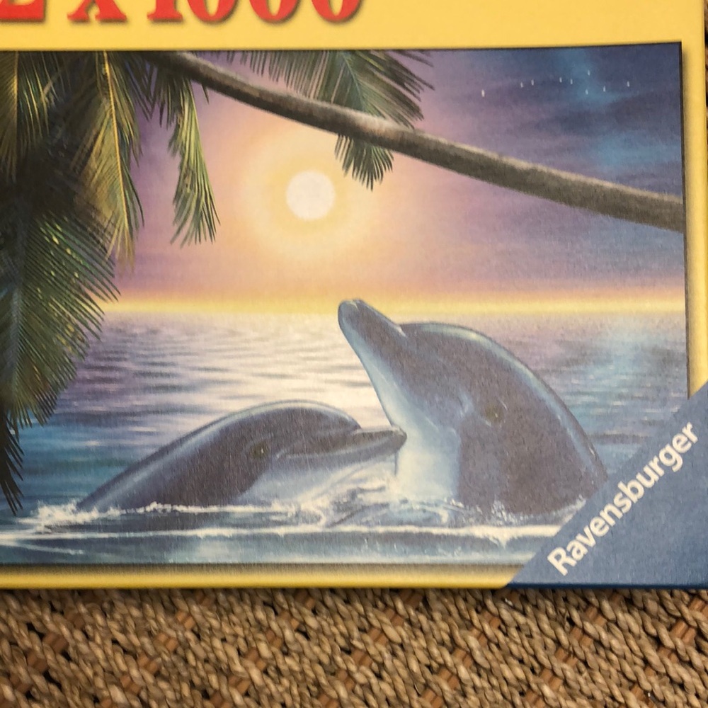 2for$20🟠Ravensburger 1000 pieces Dolphin Sunset Puzzle - still sealed